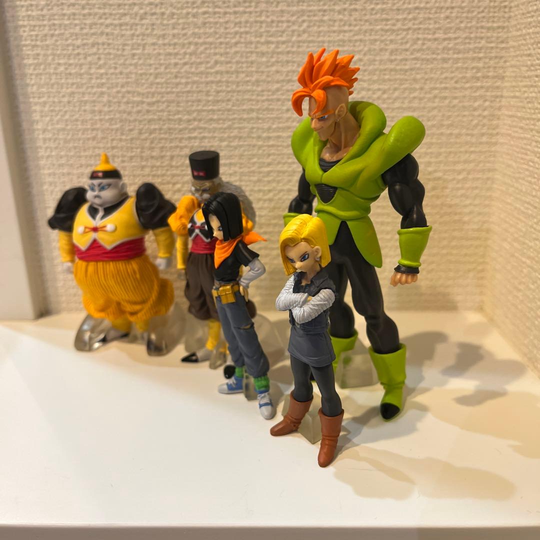 当時物、初版】ドラゴンボールZ hg 人造人間フィギュア 5体セット