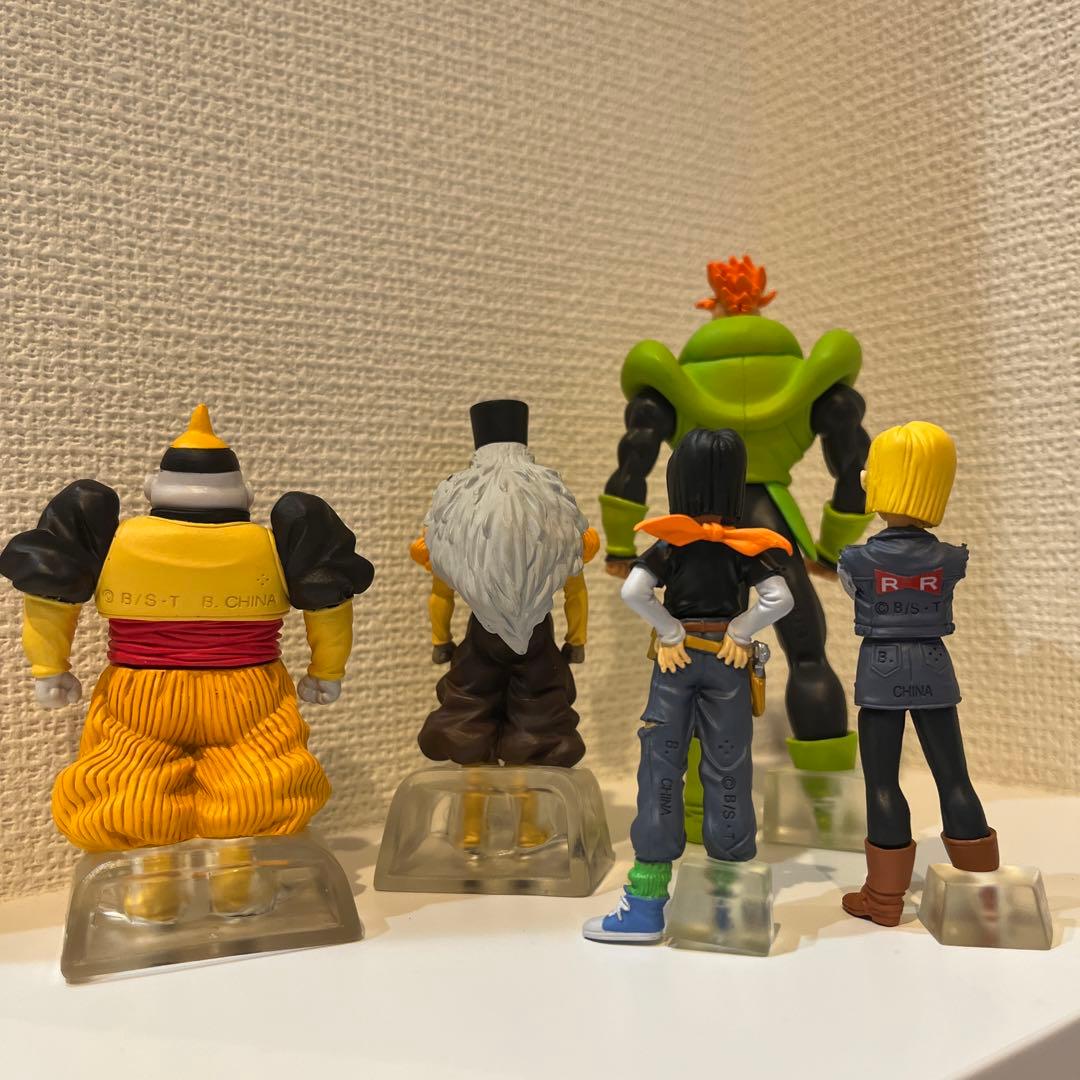 当時物、初版】ドラゴンボールZ hg 人造人間フィギュア 5体セット