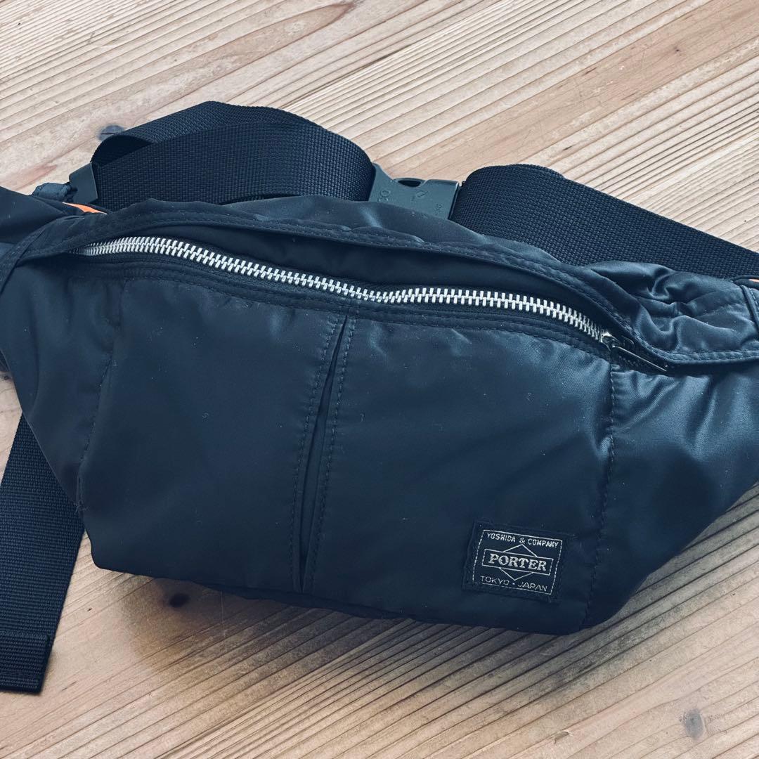 【美品】PORTER ポーター タンカー ウエストバッグ ブラック 吉田