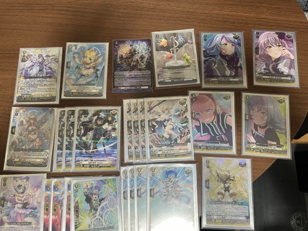 ヴァンガード　時の運命者　リィエル　アモルタ　デッキ　スリーブ付き