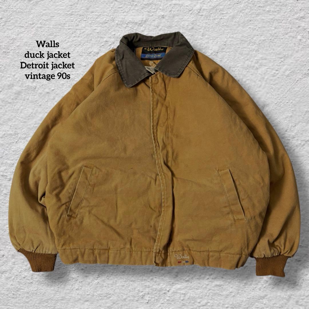 Wallsダックジャケットデトロイトジャケット90sキャメル古着vintage