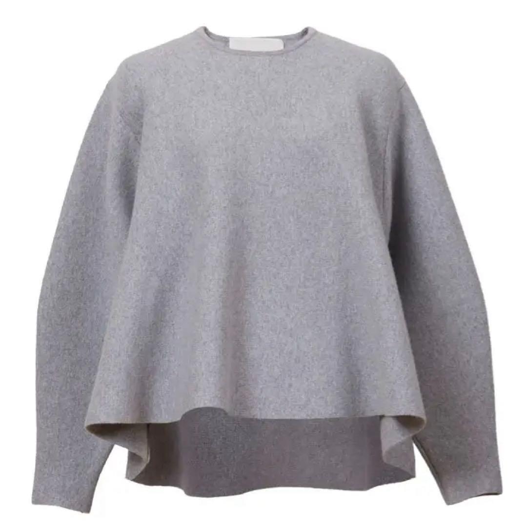 完売品　MYLAN 23AW ウール　カシミヤ ニット フレアトップ グレー