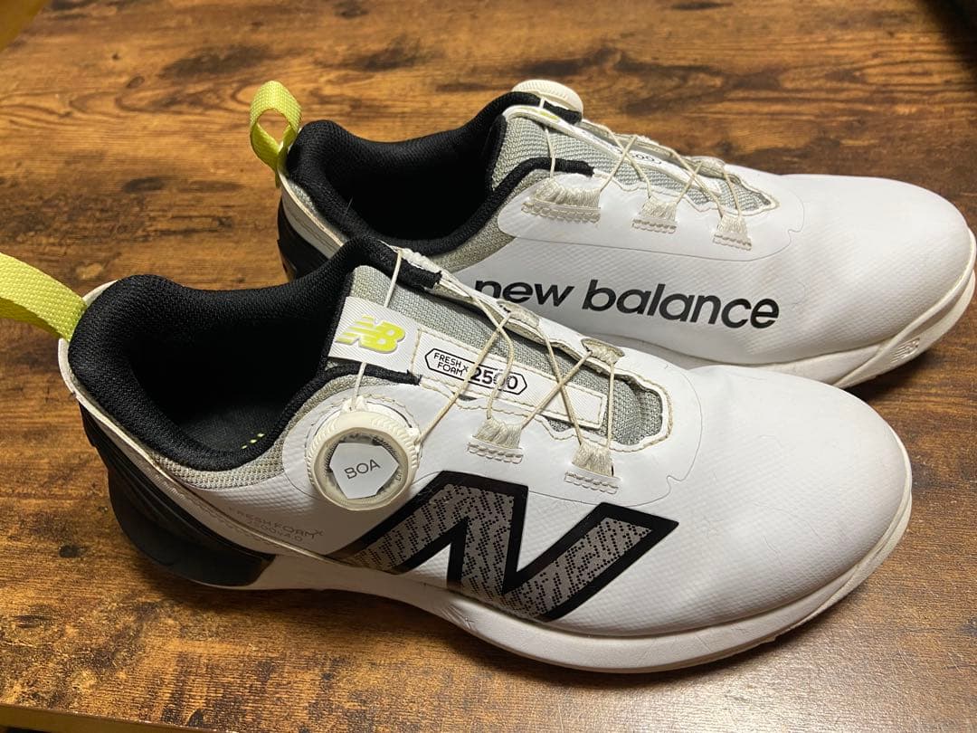 new balance ゴルフシューズ BOA ホワイト23.5