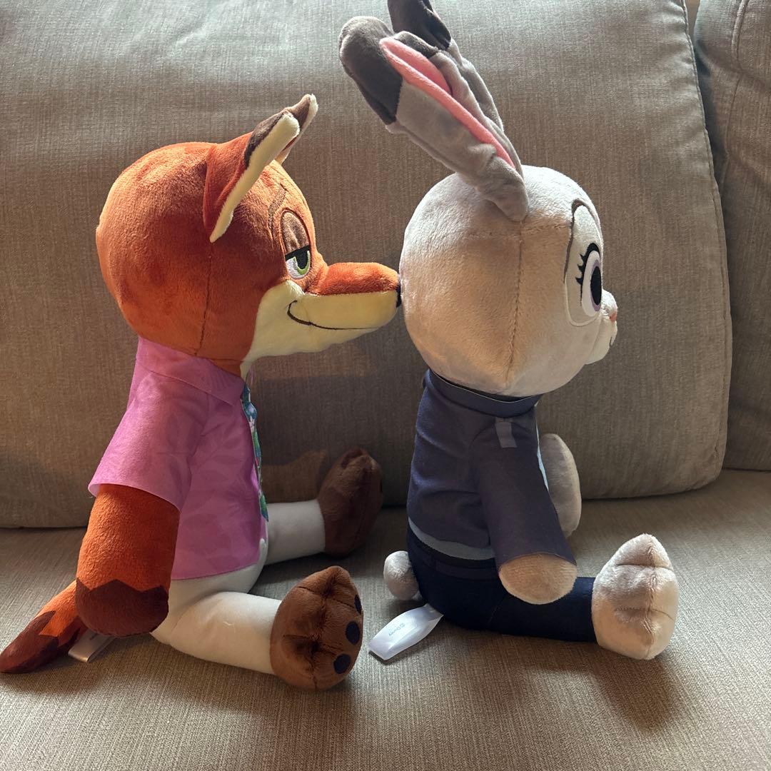 ズートピア2 ニック・ワイルド ジュディ・ホップス Lぬいぐるみ