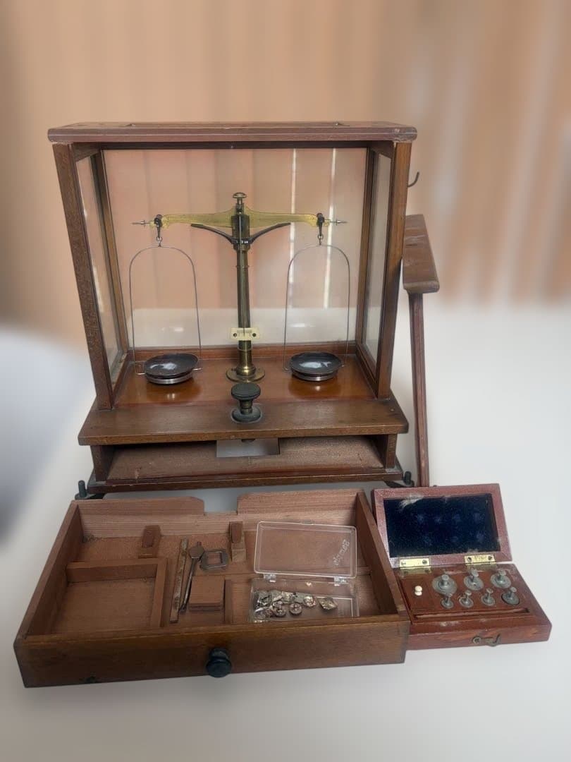 おまけ付き精密天秤★調剤天秤★度量衡★大正？昭和？レトロ アンティーク★べっ甲