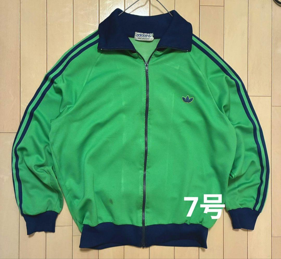 れ*ん様 adidas デサント トラックジャケット 6号 激安オークション 超希少】アディダス デサント ジャージ 6号 XL 水色 ネイビー 刺繍ロゴ