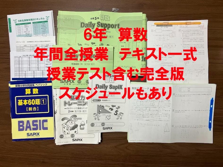 サピックス 5年 算数 小５ 1-37 全授業 一式 2023年受験 テキスト