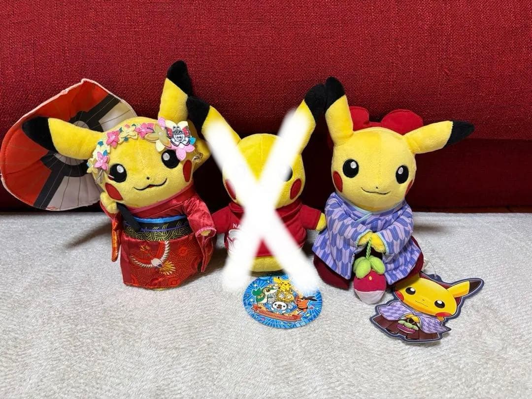 週末値下げ！ポケモンセンター限定　ピカチュウ3体 バラ売り可 東京　名古屋　京都