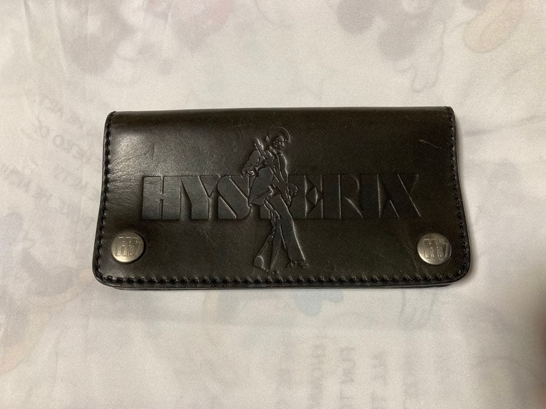 ヒステリックグラマー 牛革　本革　長財布　ブラック