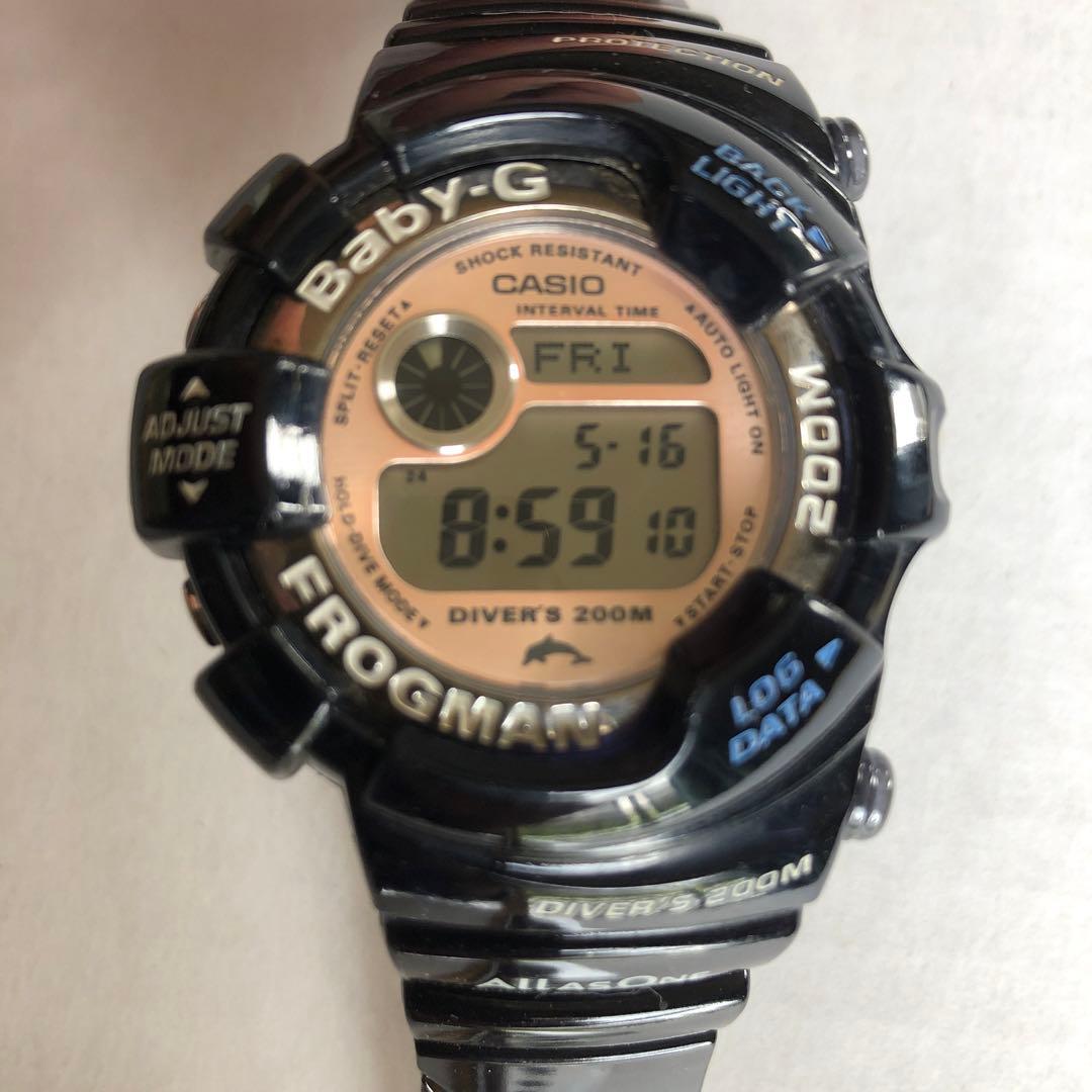 Baby-G BGW-103K 人気貴重　FROGMANイルクジ　御蔵島 希少】 Baby-G フロッグマン BGW-103K 御蔵島 イルクジ 限定 - メルカリ