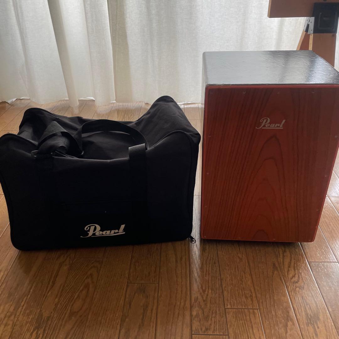 Pearl カホン 木製 キャリーバッグ付き