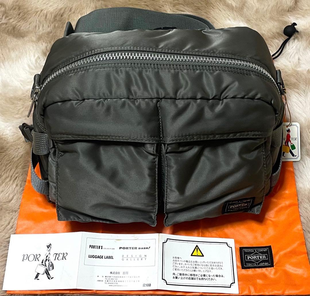 【新品同様未使用級】PORTER タンカー ウエストバック 希少色シルバーグレー