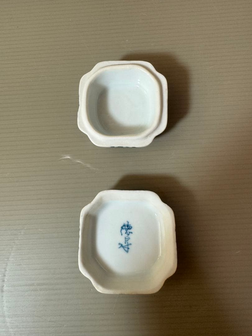 2716 染付香合 竹虎文 徳昇作 - メルカリ