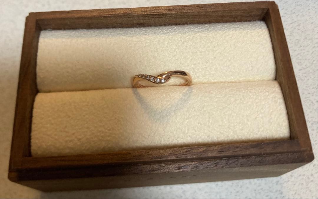 4°C ヨンドシー　K10 ダイヤモンド　ペアリング　指輪　ピンクゴールド