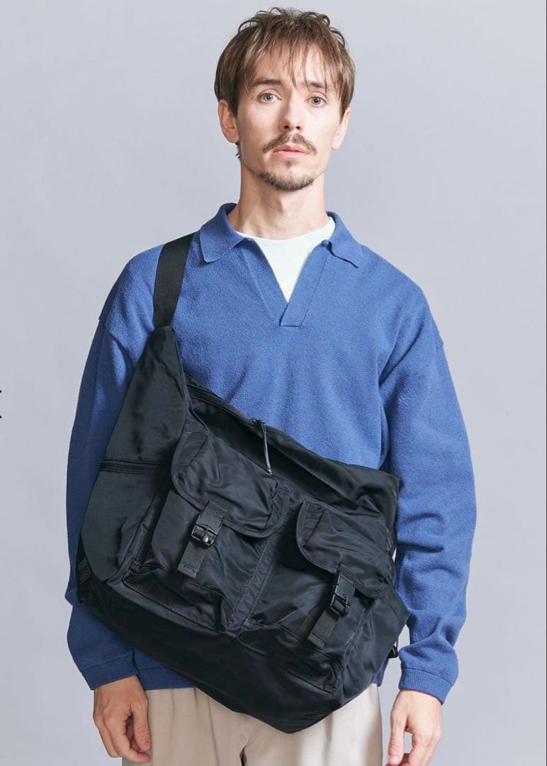 新品バイシクロン✖︎ビューティーアンドユース別注メッセンジャーバッグ黒stussy 新品バイシクロン✖︎ビューティーアンドユース別注メッセンジャー