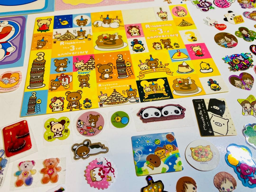 激レア❗️平成レトロ！リラックマ初期！フレークシール大量360枚以上