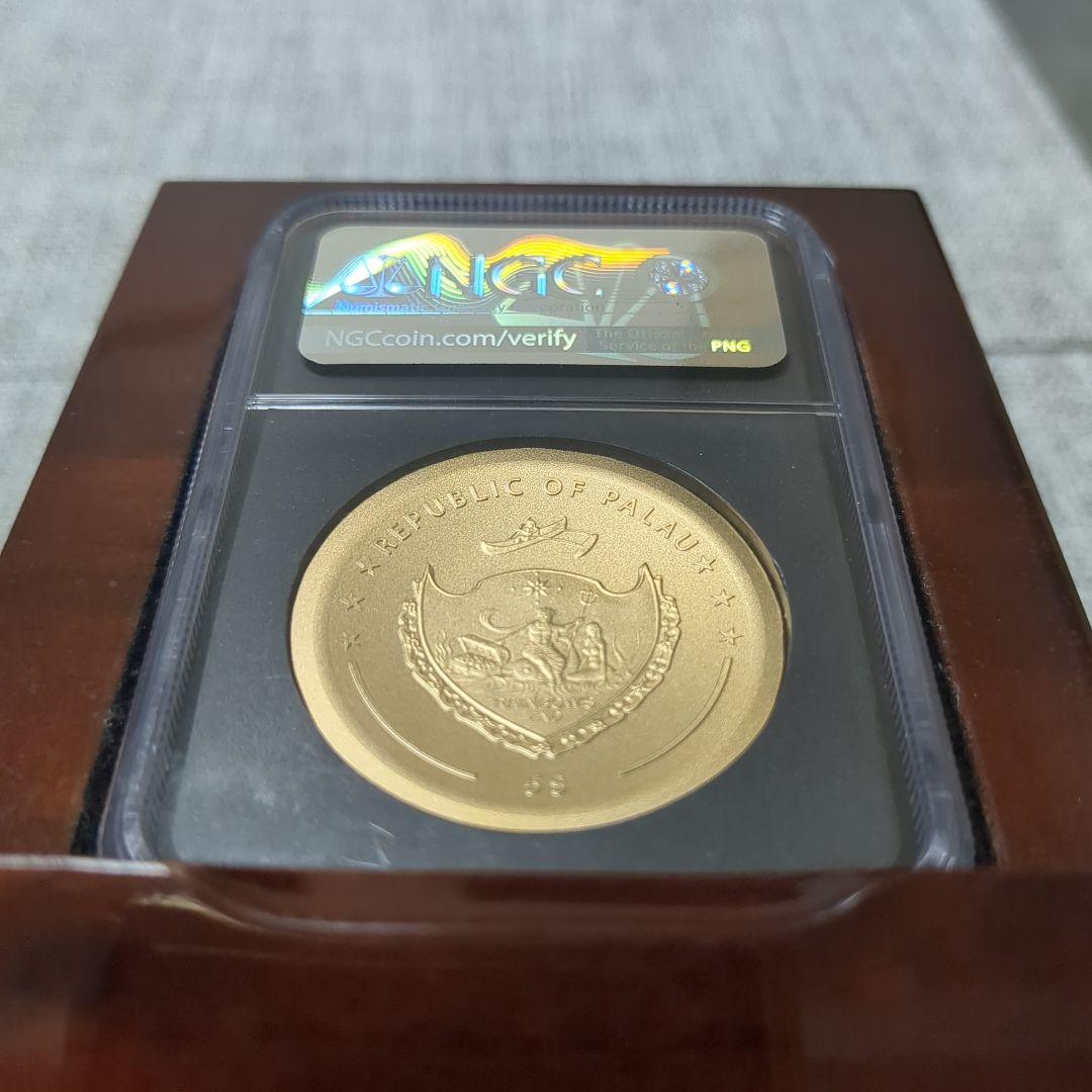 NGC MS70】2021 パラオ $5 インカ太陽神 金色記念貨 - メルカリ