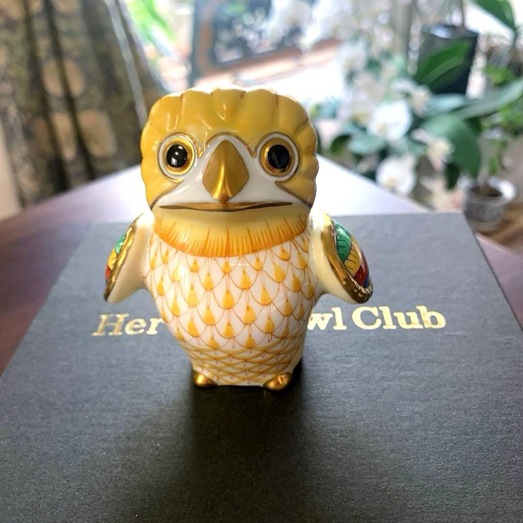 専用☆希少☆世界3,000体限定ヘレンド テオティワカンのフクロウ(箱付き)