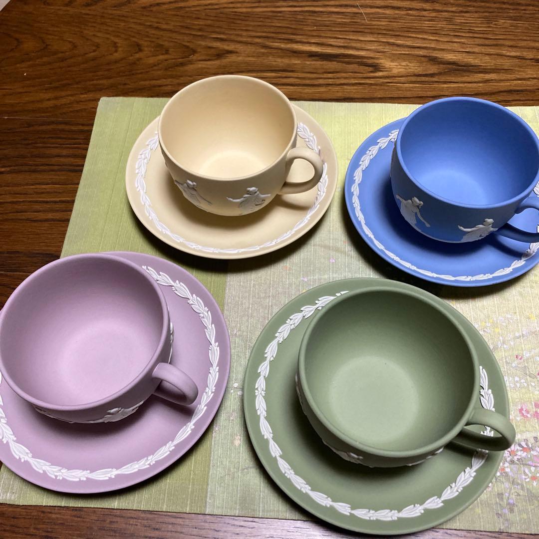 ウェッジウッド ジャスパー ダンシングアワー カップ＆ソーサー 4色