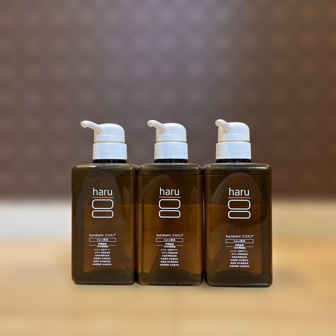 haru 黒髪スカルプシャンプー3本セット