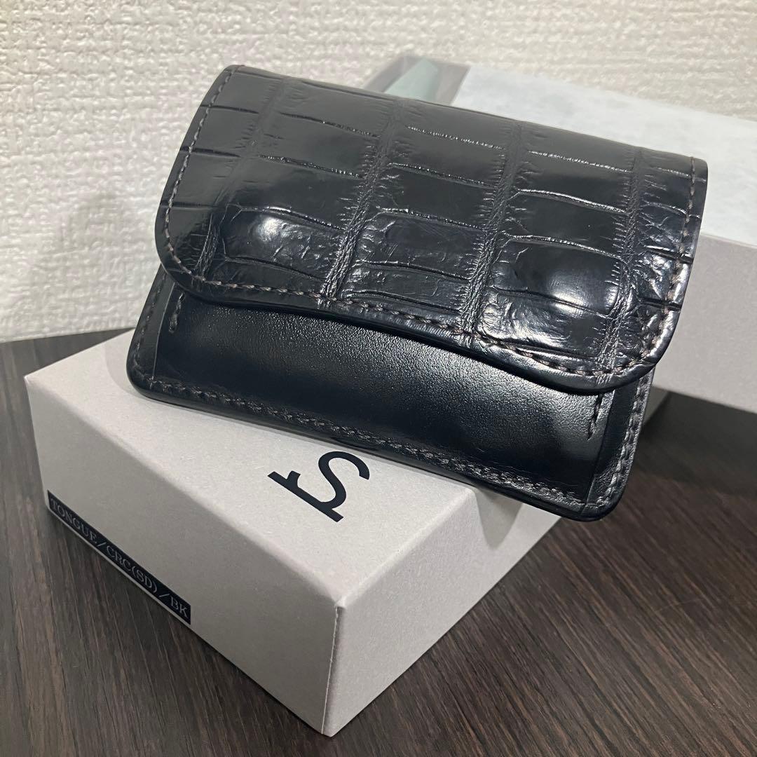 美品 WILDSWANS tongue タング 黒 クロコダイル