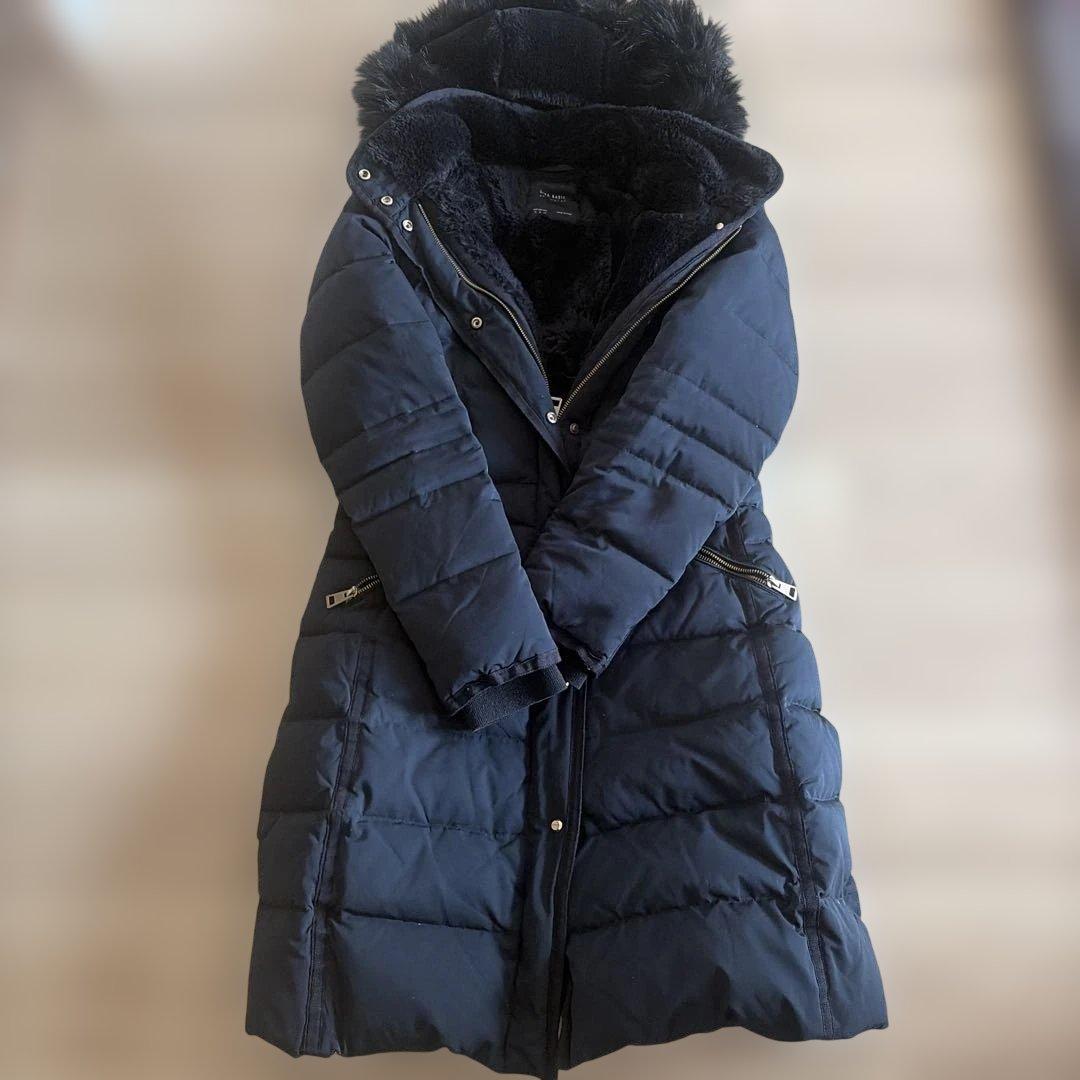 ZARA グレーダッグダウンロングコート