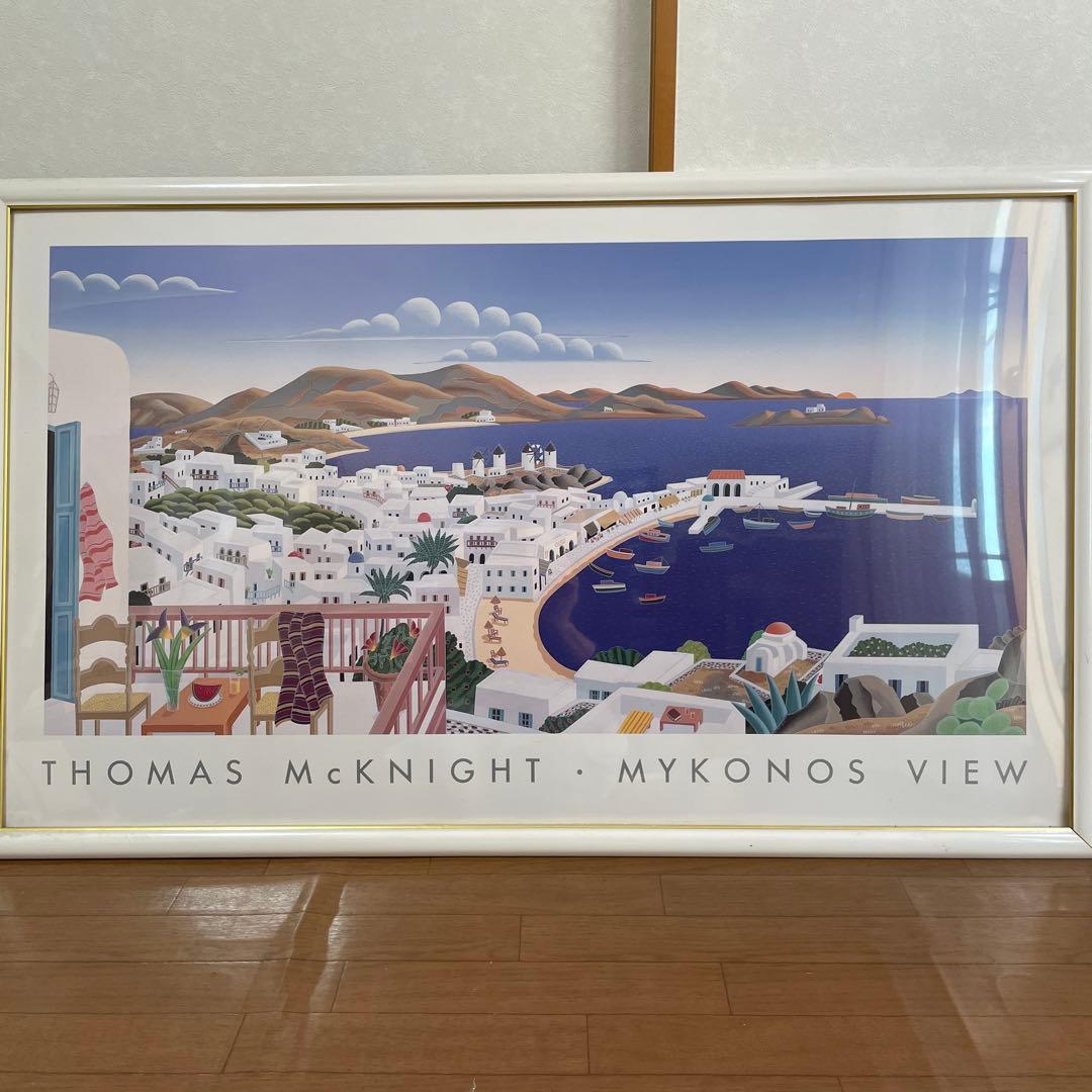 トーマスマックナイト　ミコノスビュー Amazon | トーマス・マックナイト 「ミコノスパノラマ」 海 絵画 風景