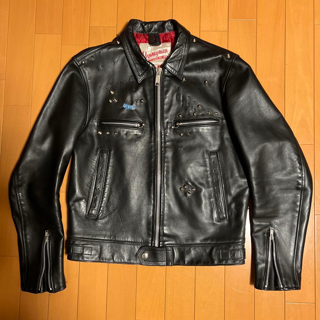 Mywayman シングルライダース 38 シドジャン666 punks レザー 666 MY WAY MAN マイウェイマン MMLJM-1 シングル ライダース