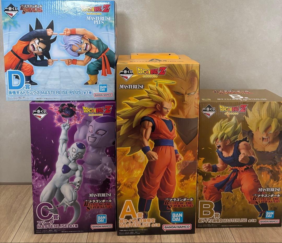 一番くじ ドラゴンボール A賞 B賞C賞 D賞 孫悟空 超サイヤ人3 下位賞つき 一番くじ ドラゴンボール BATTLE OF THE SUPER SAIYAN｜一番くじ倶楽部