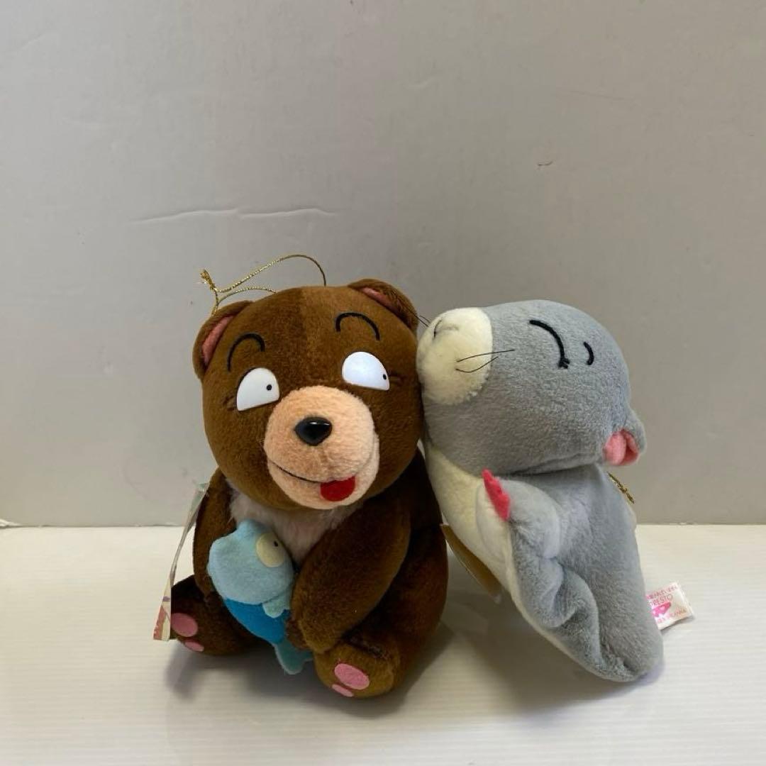 かってにシロクマ　ぬいぐるみ　2点セット　1993年製　レア 円山動物園監修 北極熊ぬいぐるみ S | official station