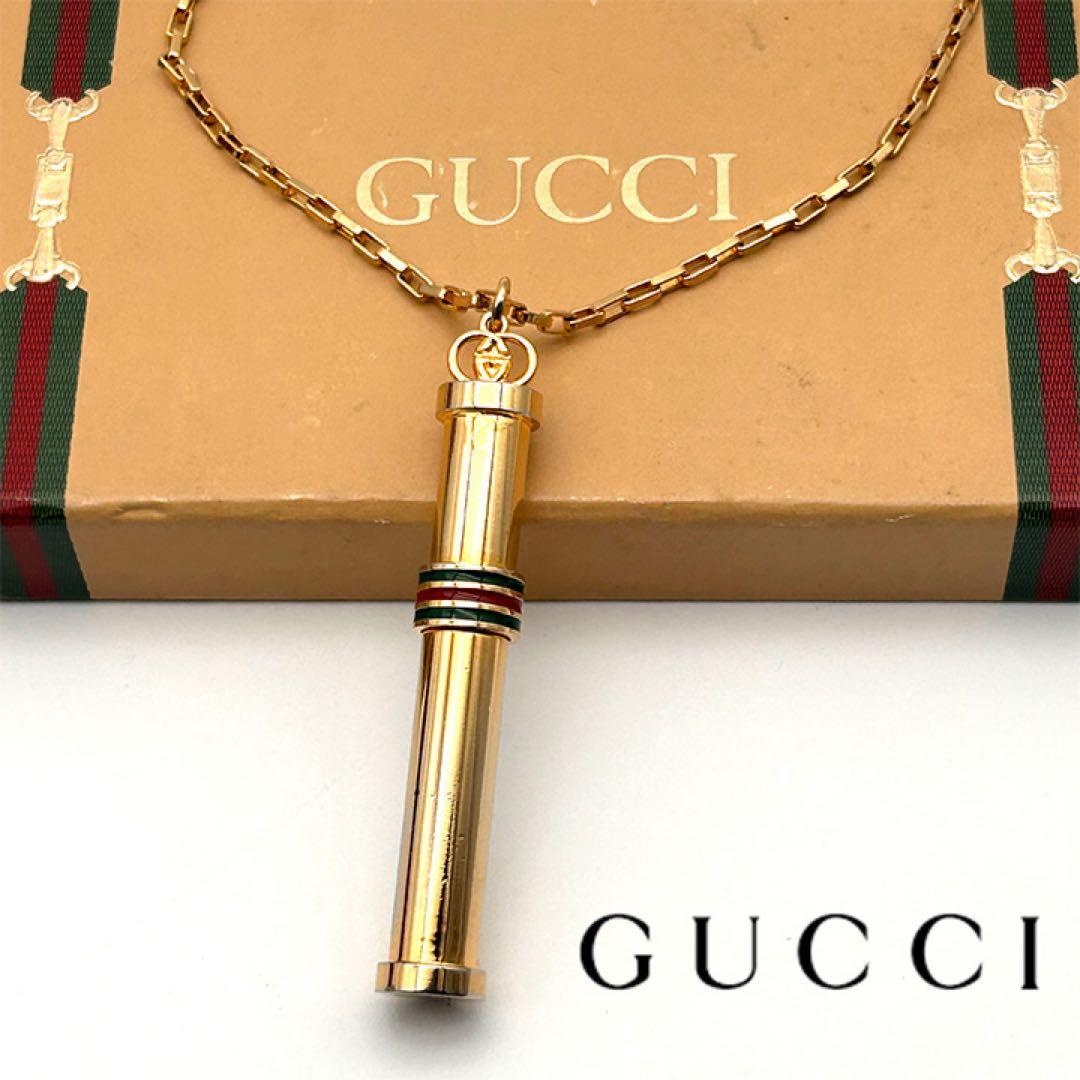 美品✨ GUCCI ネックレス オールドグッチ シェリーライン パフュームボトル