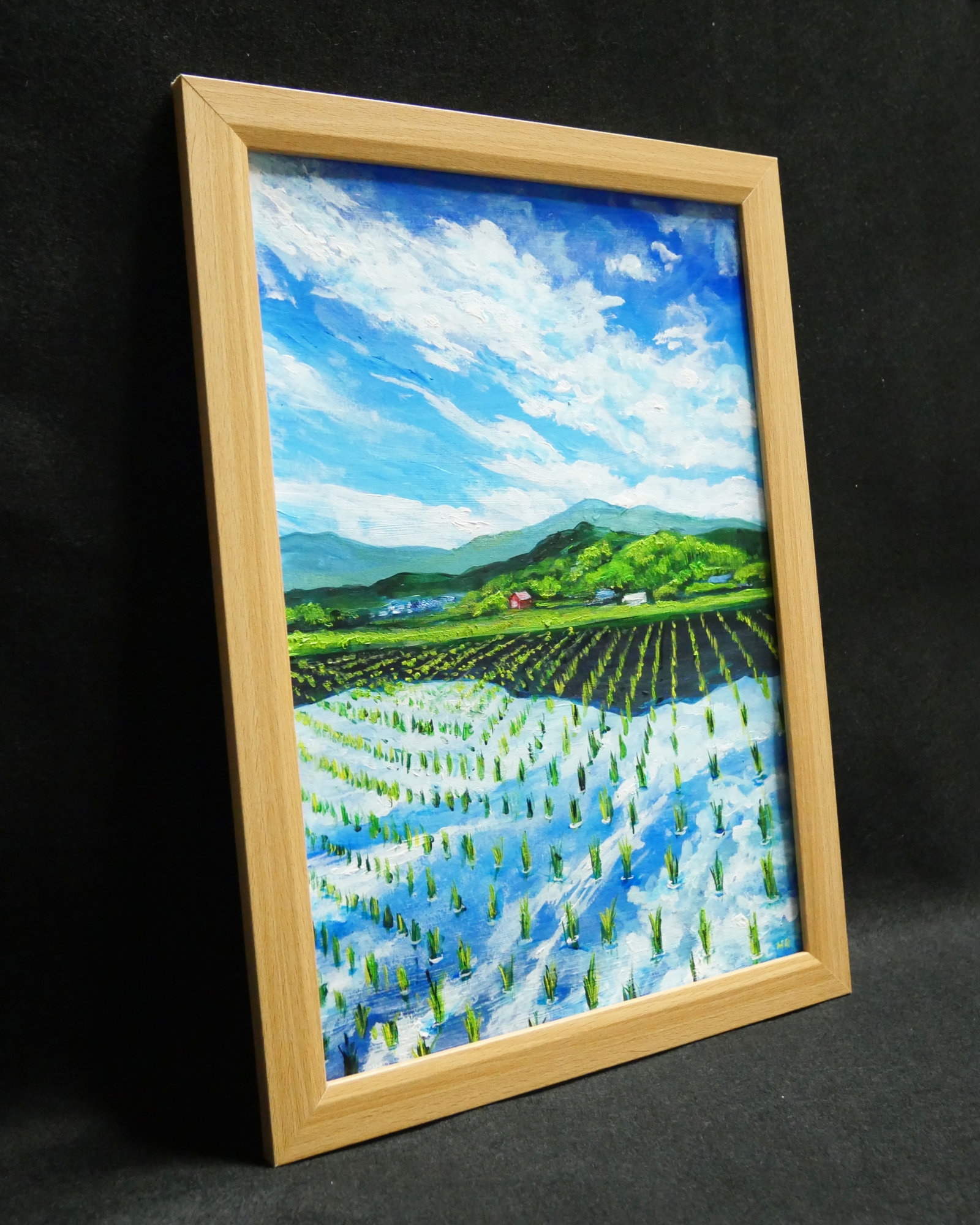 油絵 絵画 【田鏡】 - HR | minne byGMOペパボ 国内最大級の