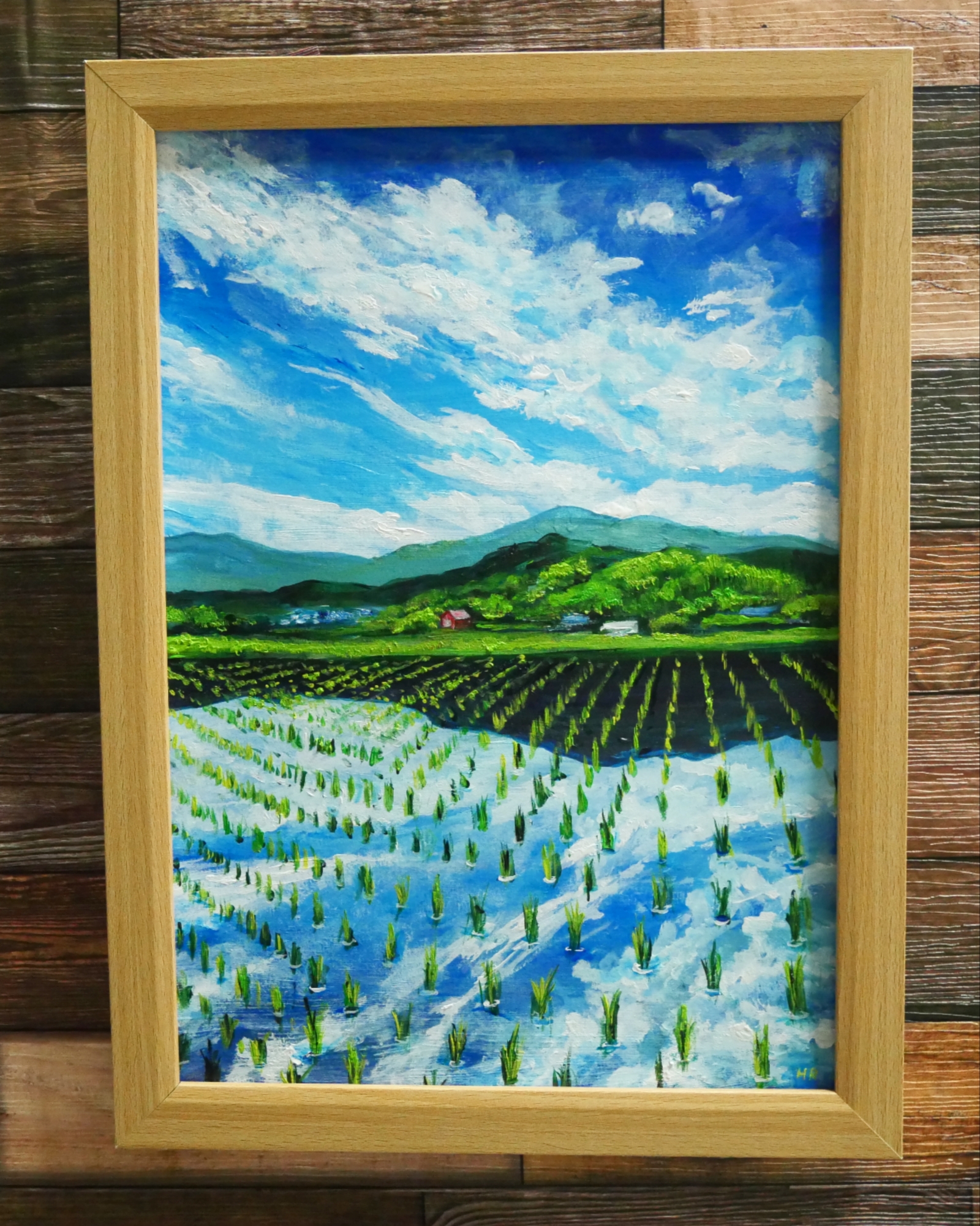 油絵 絵画 【田鏡】 - HR | minne byGMOペパボ 国内最大級の