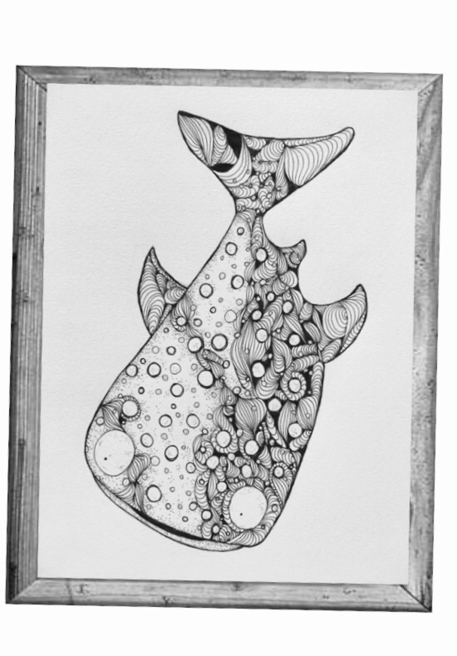 ジンベエザメ ボールペン画 原画 - WonderMuseum | minne byGMOペパボ