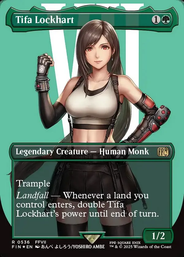 Tifa Lockhart (Borderless) (Chocobo Track Foil) • Universes Beyond