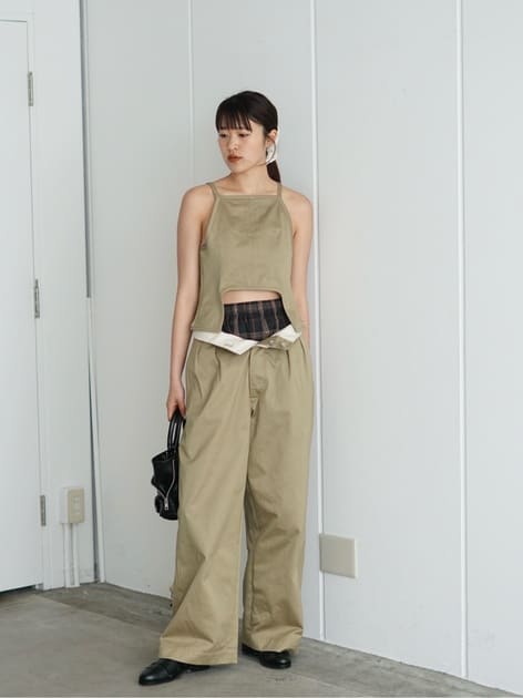 レディース】UNIFORM WEAPON SQUARE-NECK TOP | FUMIKA_UCHIDA(フミカ