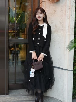 MARIEBELLEコラボ〉Ribbon Knit Jacket | カーデ | Rirandture（リ
