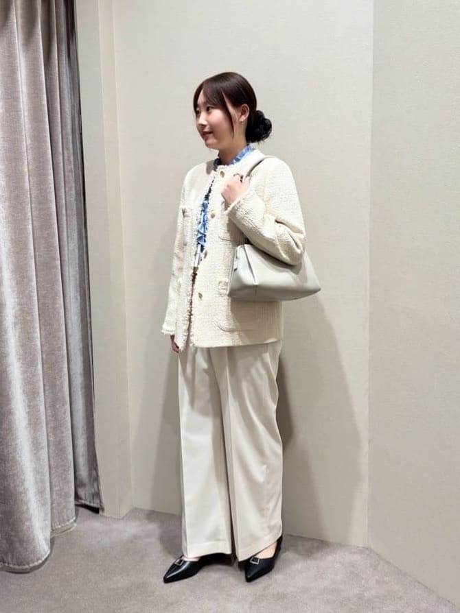 レディースのノーカラージャケット（ベージュ）｜ユナイテッドアローズ