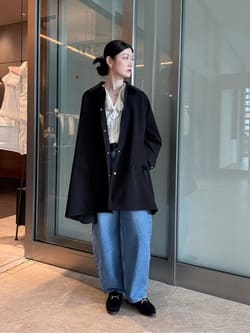 別注】＜upper hights for conte＞ デニムワイドパンツ DEUX2