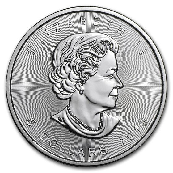 2019 カナダ メイプルリーフ銀貨 1オンス .9999 ファインシルバー