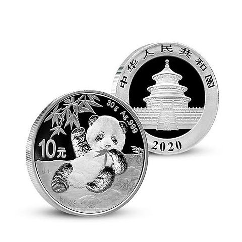 2020 中国 パンダ銀貨 [purity: 99.9%][weight: 30/g] | GoldSilverJapan