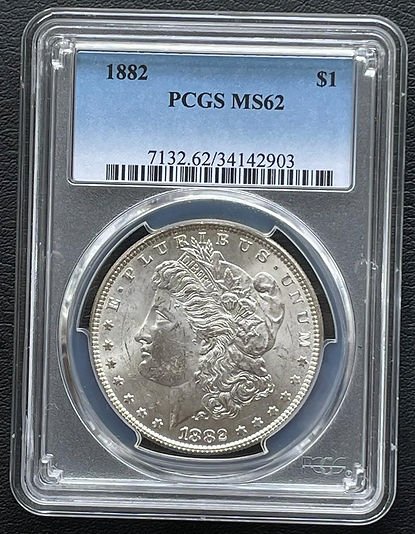 アメリカ モルガンダラー銀貨1882 MS-62 PCGS | GoldSilverJapan