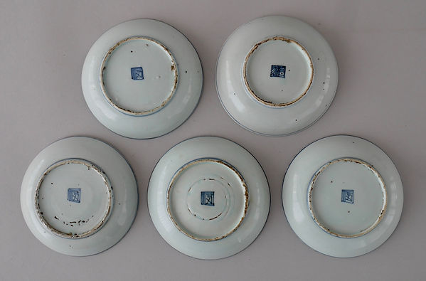 中国美術 陶磁器 | 古染付獅子図小盤 明末 17C | gallery陽々youyou | 山梨