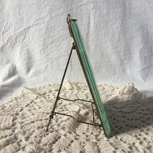 フランス アンティーク ガラスと真鍮 のフォトスタンド フォトフレーム