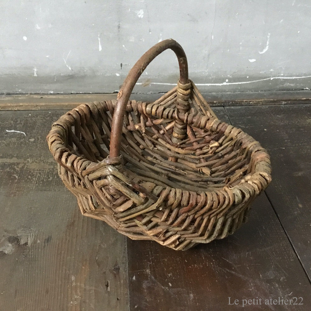 フランス アンティーク パニエ バスケット18 cm | Le petit atelier 22