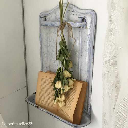 3点セット) チェコスロバキア アンティーク ホーロー レードルラック