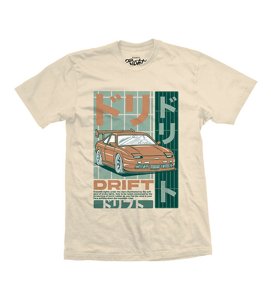 Cream Tokyo Drift T-Shirt | Eighty Eight Brand