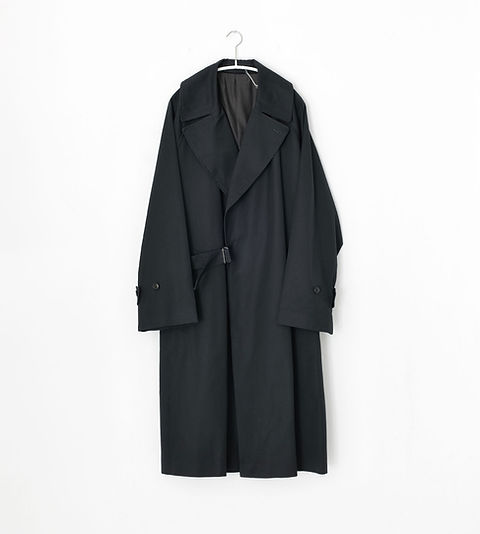 COMOLI / COTTON GABARDINE TIELOCKEN COAT | whitealbum