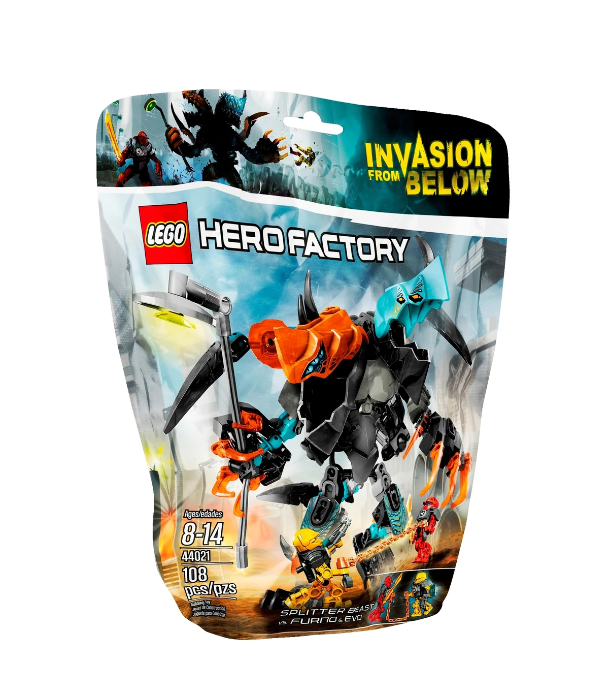 44021 Splitter Beast vs. Furno & Evo | Brickipedia | Fandom