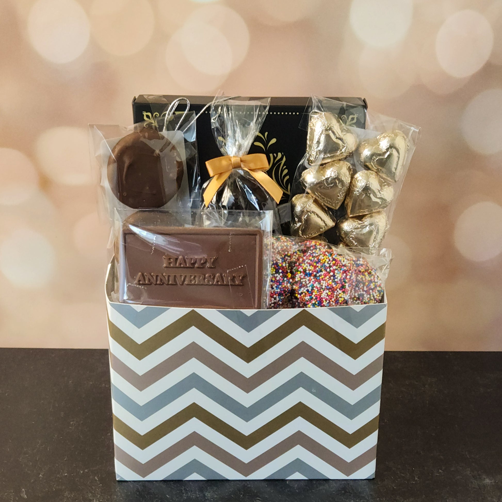 Happy Anniversary Gift Basket – Stage Stop Candy